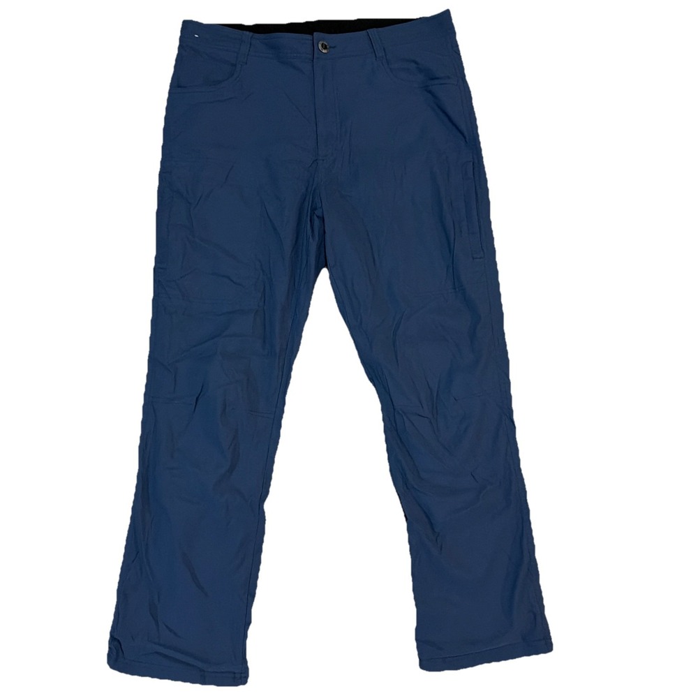 Orvis Fleece Lined Blue Pants Mens 38x30 Outdoor Hike Nylon Stretch Cargo